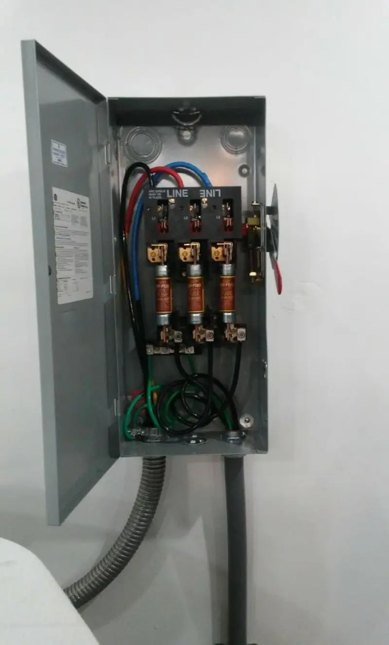 Three-phase disconnect switch installed for Electrical Wiring & Rewiring in Thief River Falls