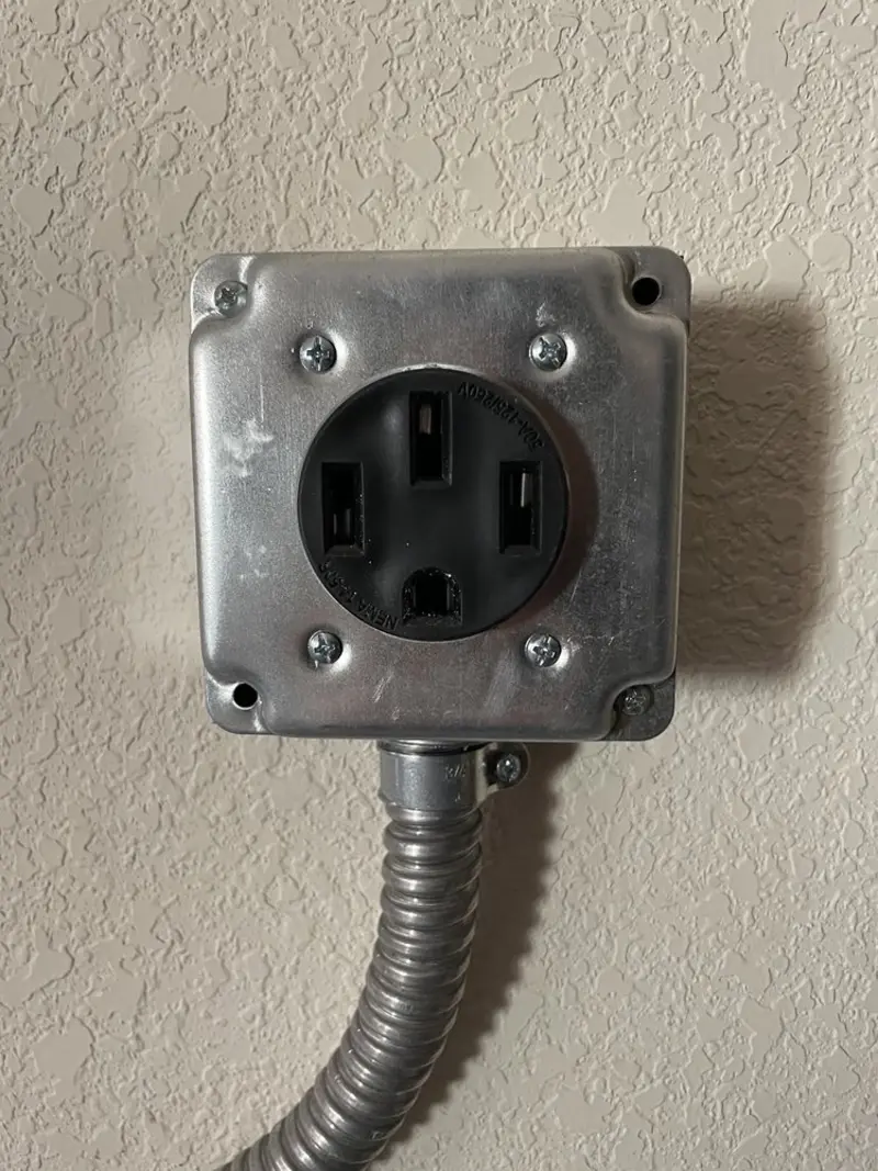 NEMA 14-50 outlet installed for Electrical Panel Upgrade in Thief River Falls